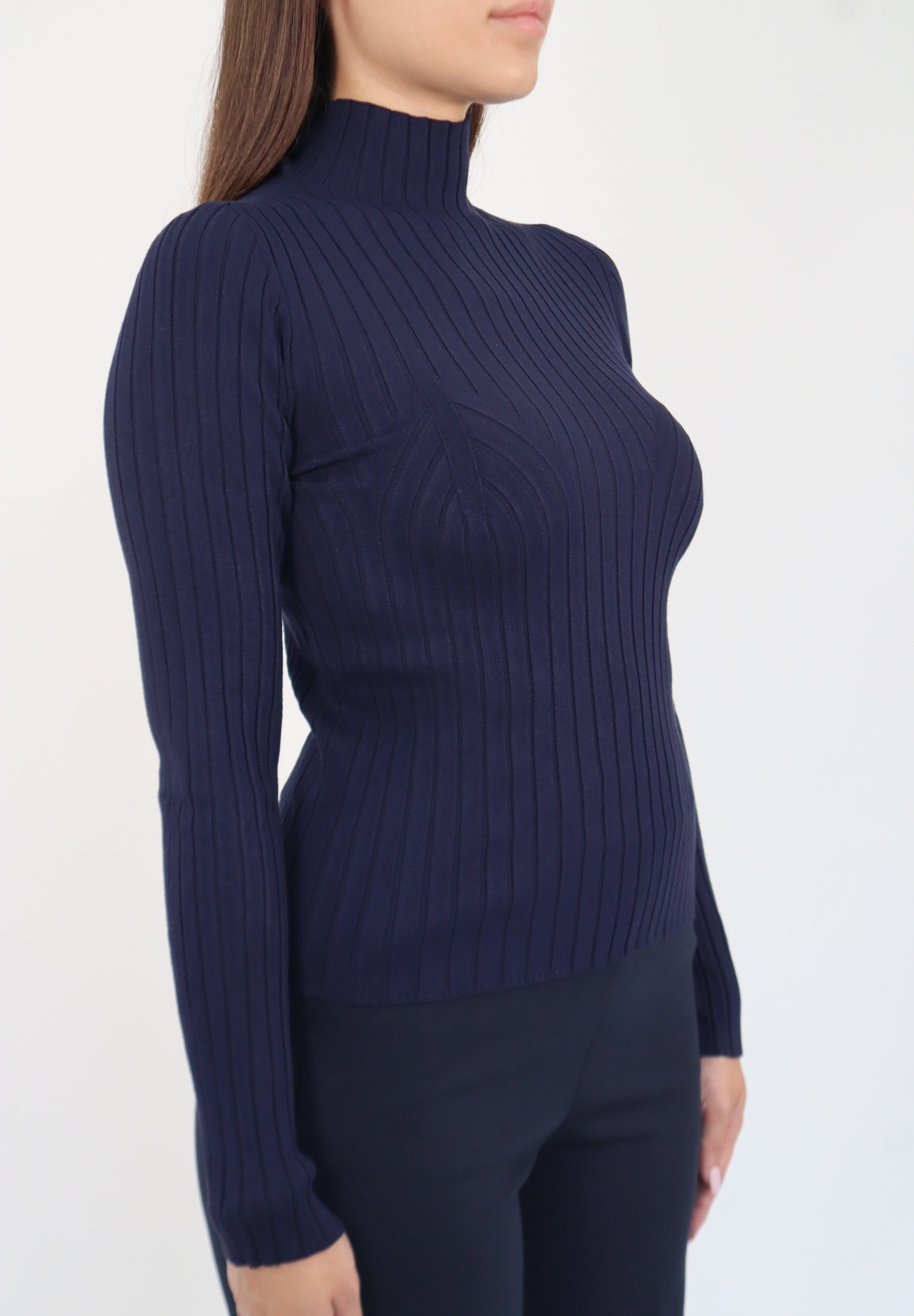 LONG SLEEVE RIBBED TOP