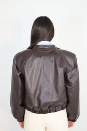 BOMBER LEATHER MORO