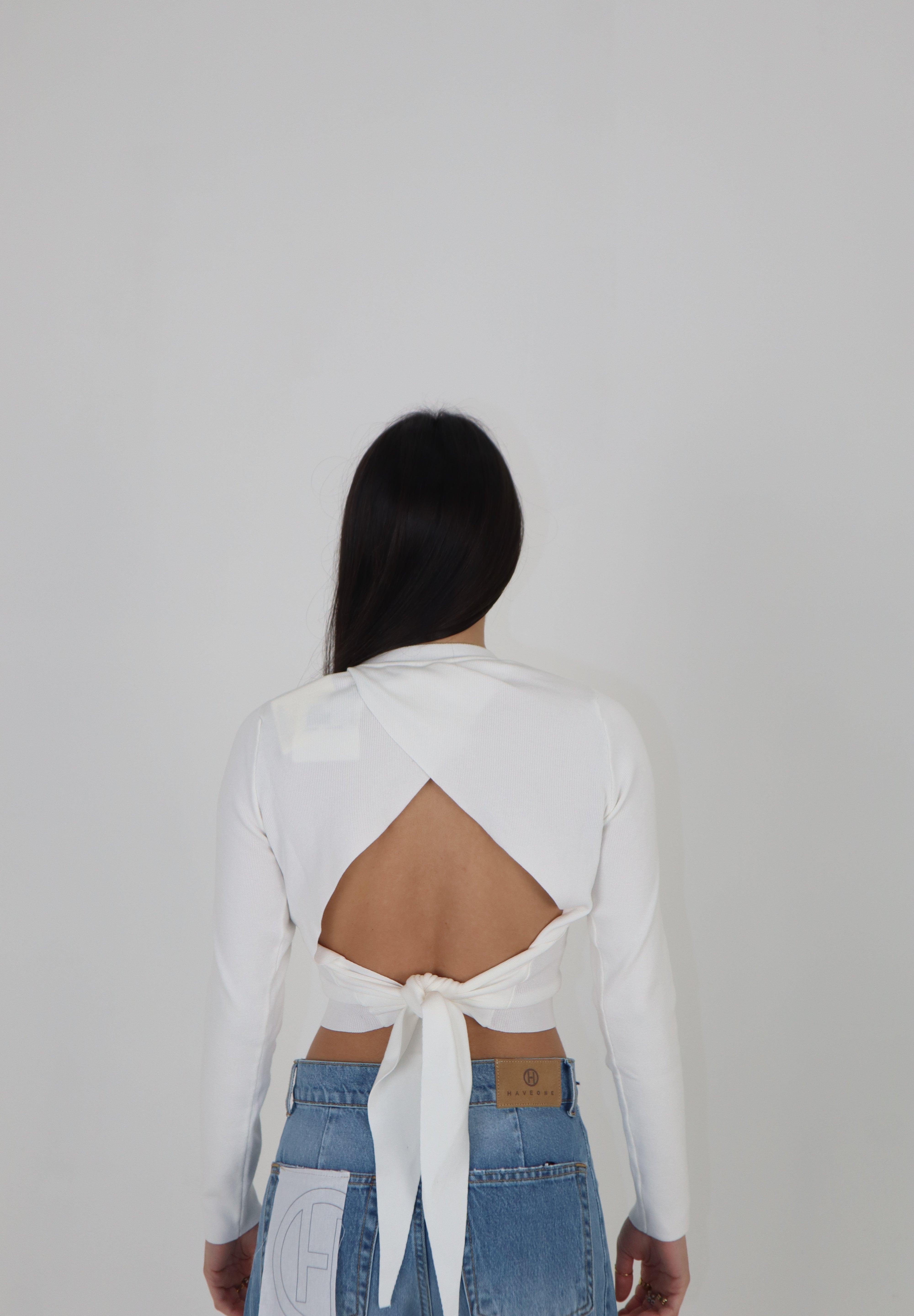 MAGLIA CROP ISA BIANCA