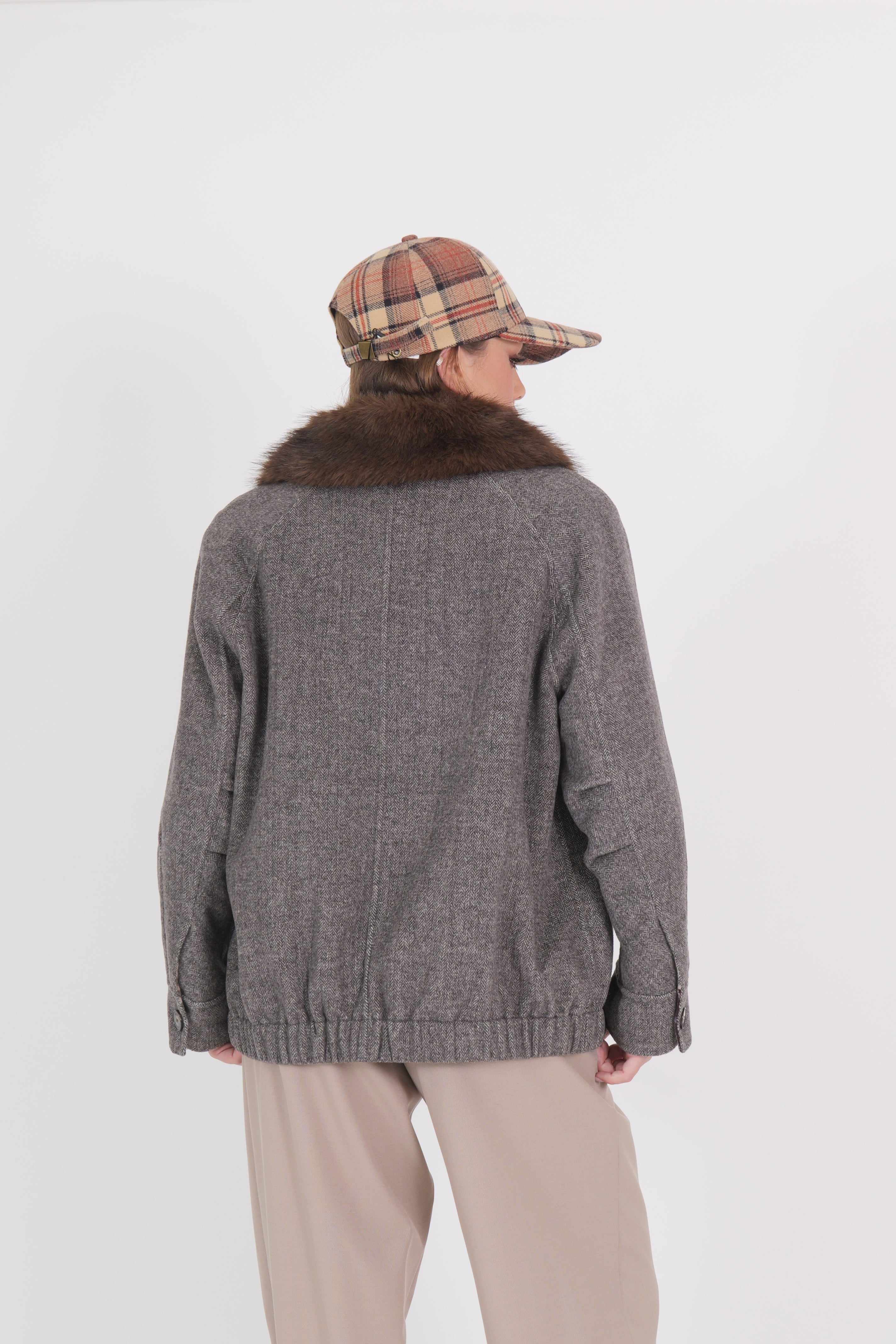 CAPPOTTO SCOZZESE CORTO MORO/BURRO