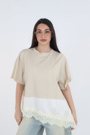 T-SHIRT DIX BEIGE