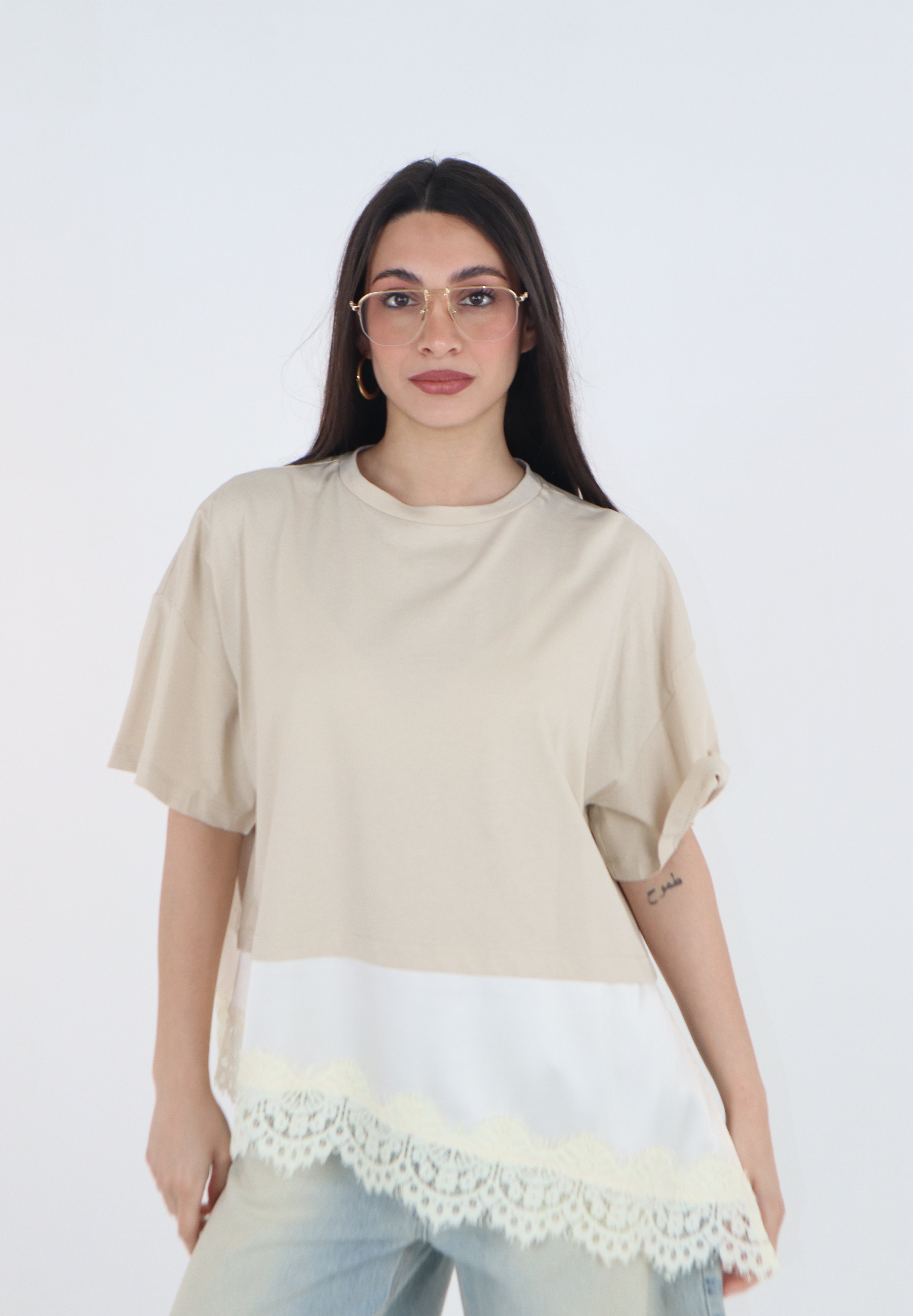 T-SHIRT DIX BEIGE