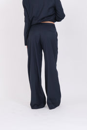 PANTALONE PINCES BLU