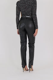 PANTALONE ECOPELLE NERO