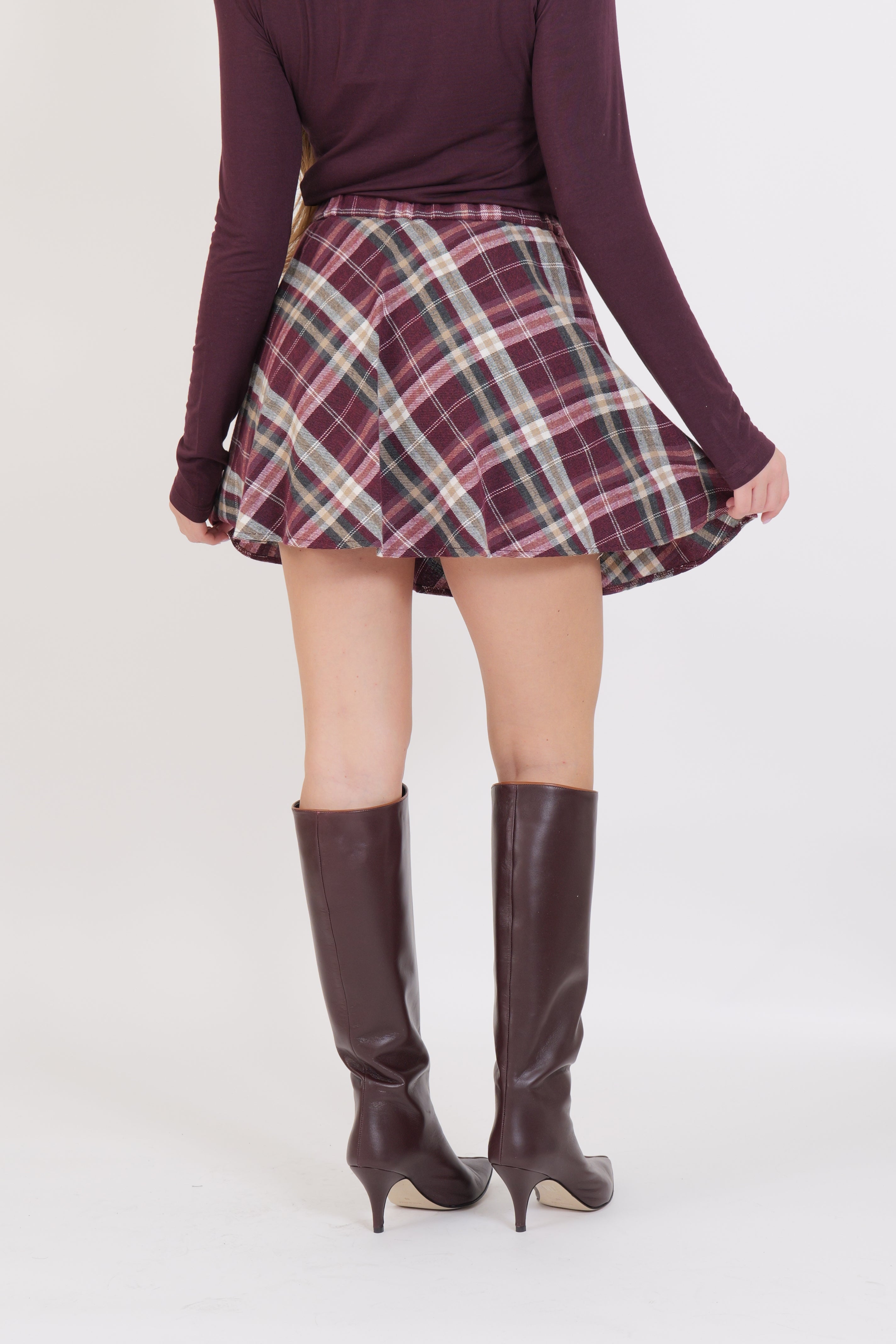 MINI GONNA JEWELS BORDEAUX