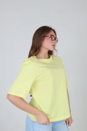T-SHIRT SPALLINE COLORS GIALLO