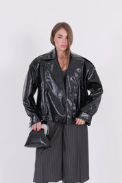 GIACCA IN PELLE NERO