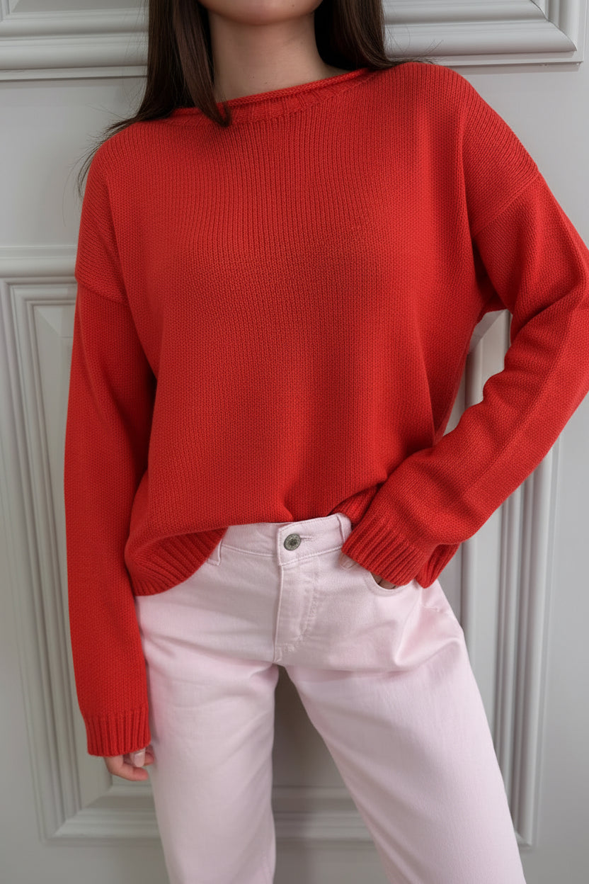 MAGLIA PARICOLLO ROSSA