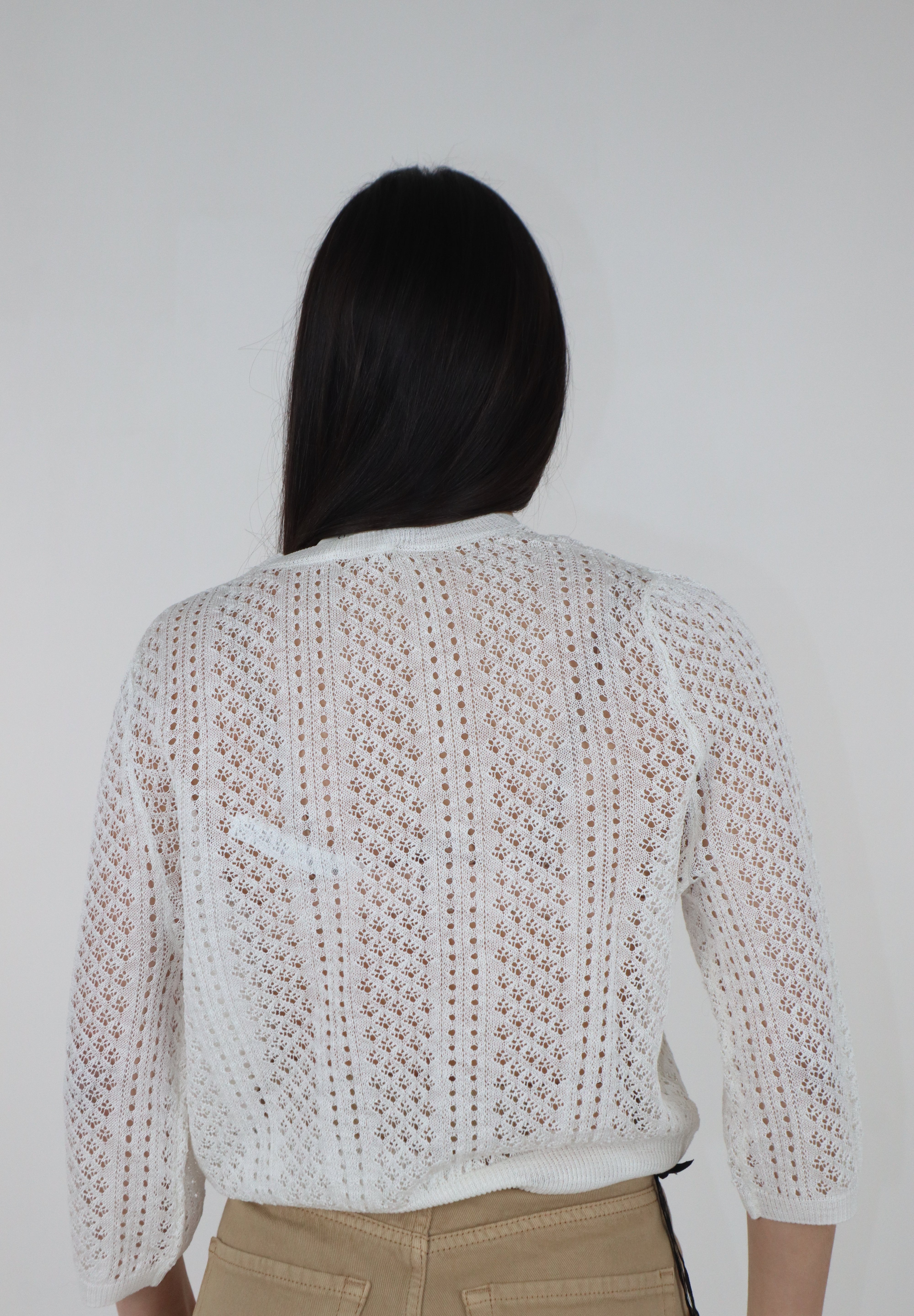 MAGLIA TRAFORATA naturale