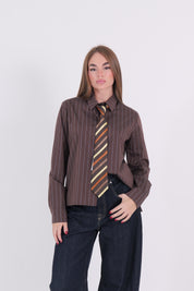 CAMICIA CON CRAVATTA MORO