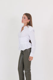 CAMICIA LACCETTI BIANCO