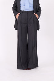 PANTALONE HOPE GESSATO BLU