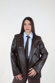 GIACCA LEATHER MORO