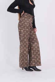 PANTALONE FANTASY NERO/CAMMELLO