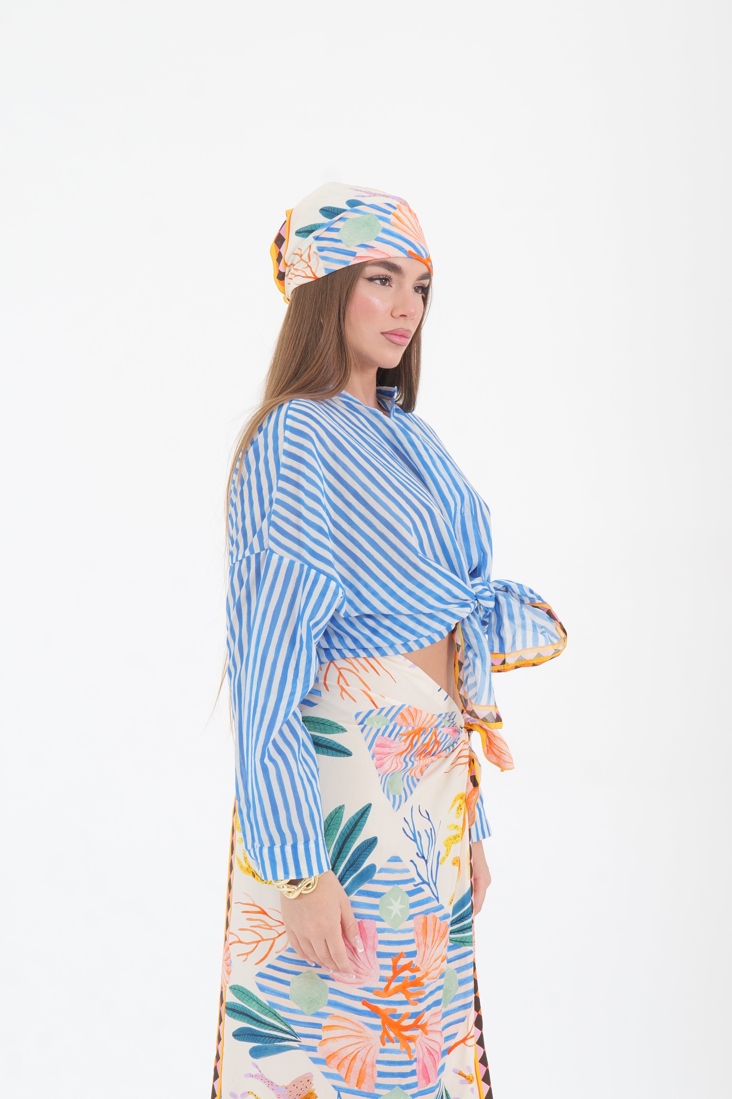 CAMICIA MUSSOLA BLU