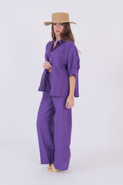 PANTALONE LINO VIOLA DIXIE