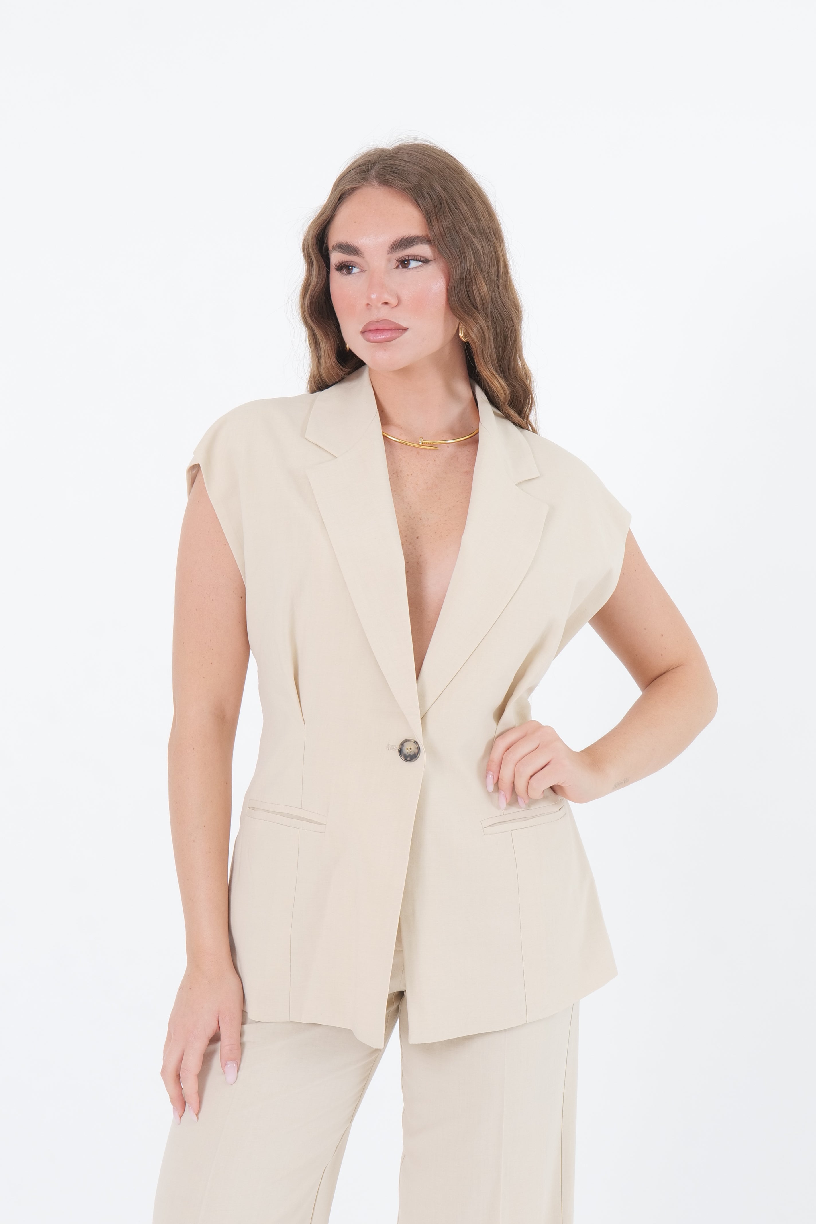 GILET AMALFI BEIGE