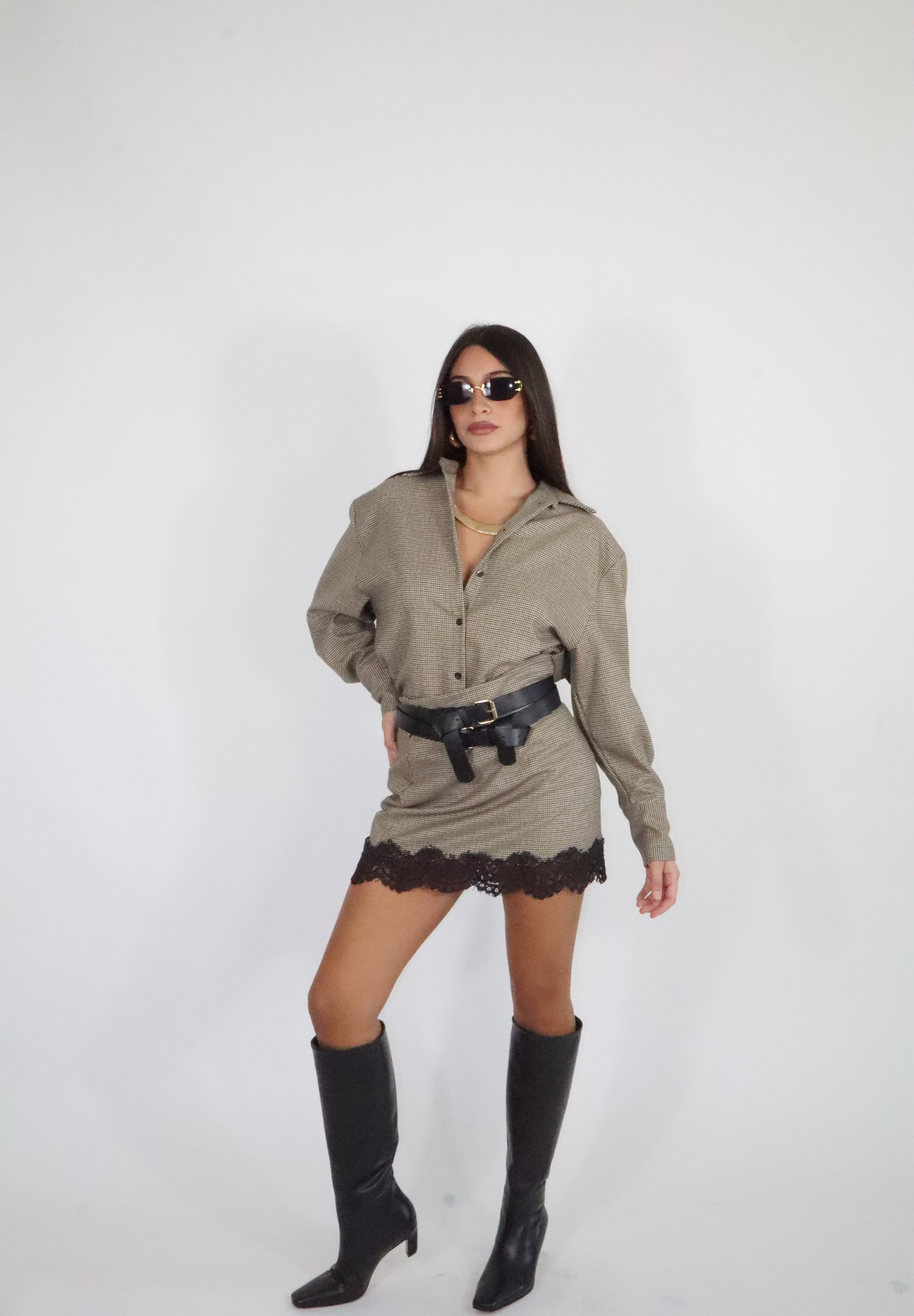 MINIGONNA EVA PIZZO E CHECK