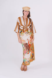 GONNA PAREO FOULARD OCRA