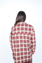 CAMICIA QUADRI BURGUNDY