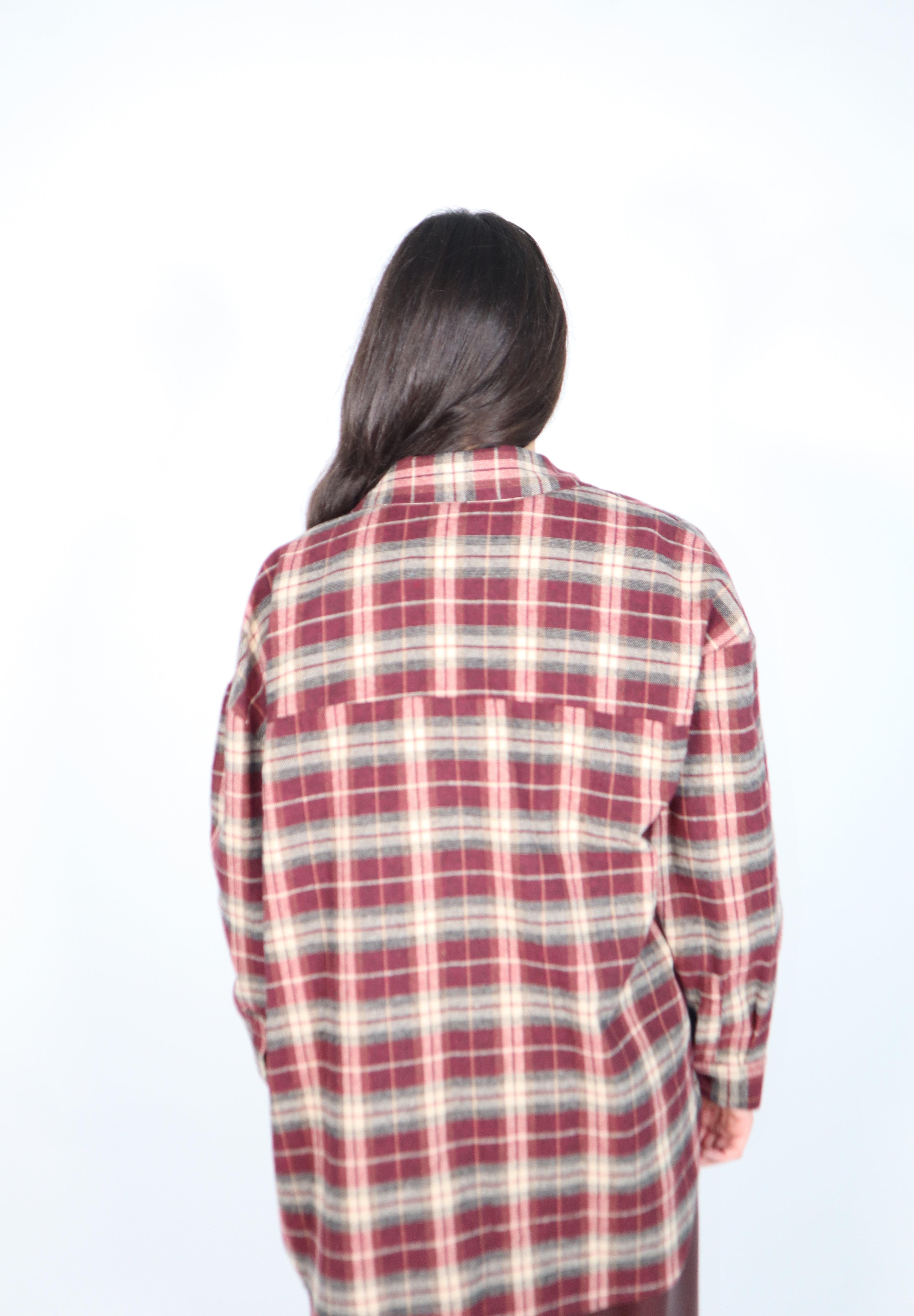 CAMICIA QUADRI BURGUNDY