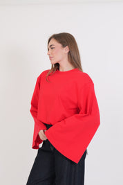 T-SHIRT SPALLINA ROSSO