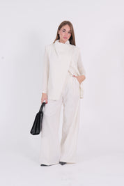 PANTALONE GESSATO DIXIE PANNA