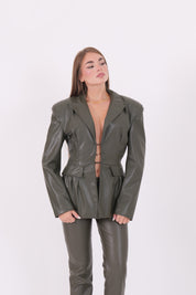 GIACCA CORSET VERDE MILITARE