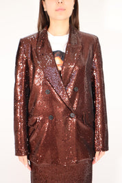 BLAZER PAILLETTES CHOCO