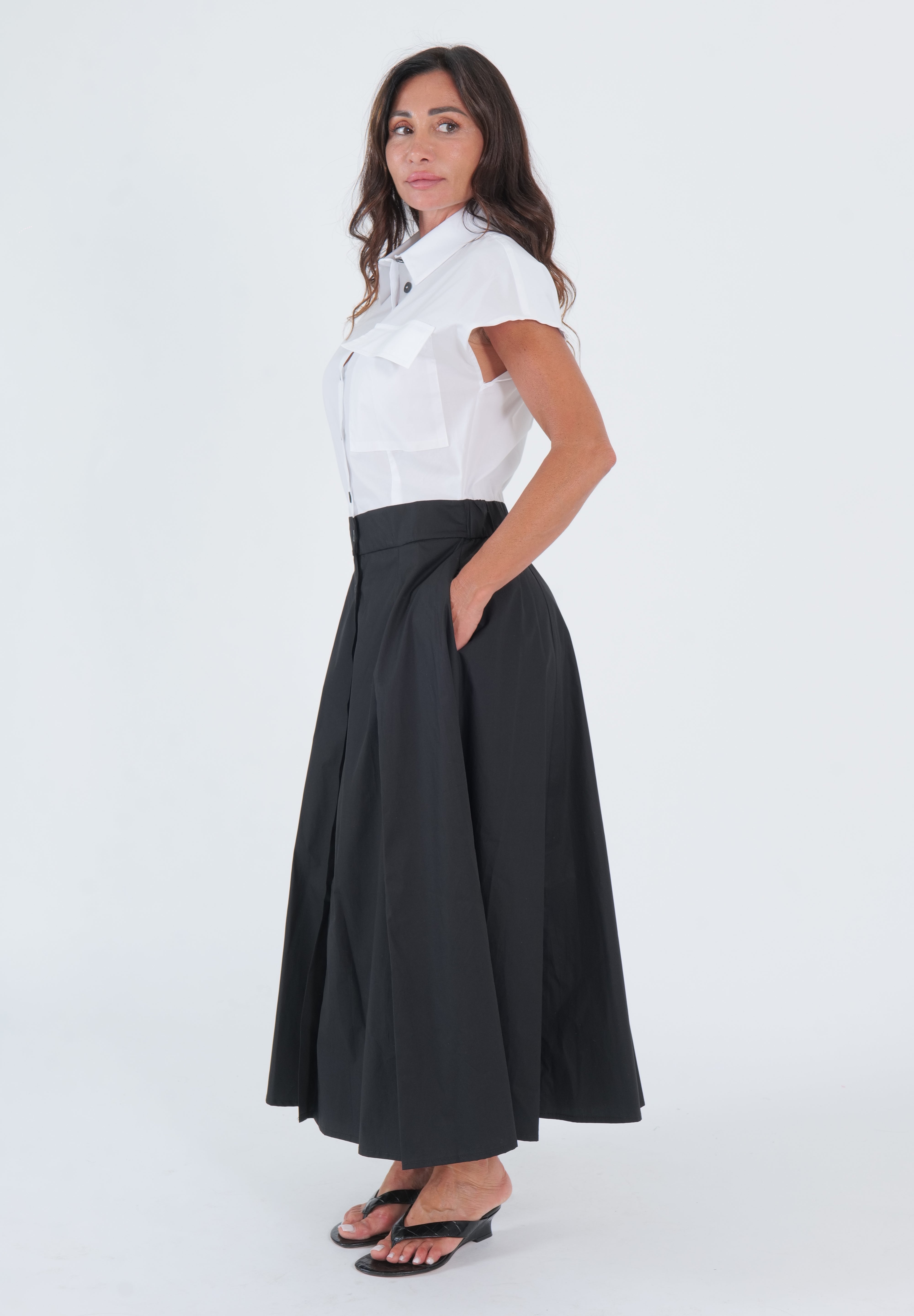 ABITO CAMICIA BIANCO & NERO