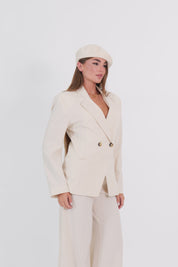 BLAZER ANA DOPPIOPETTO BURRO