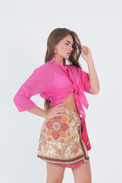 CAMICIA MUSSOLA FUXIA