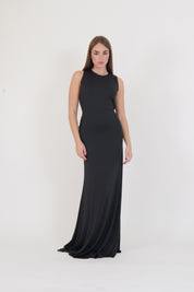 LONG DRESS SOLEN BLACK
