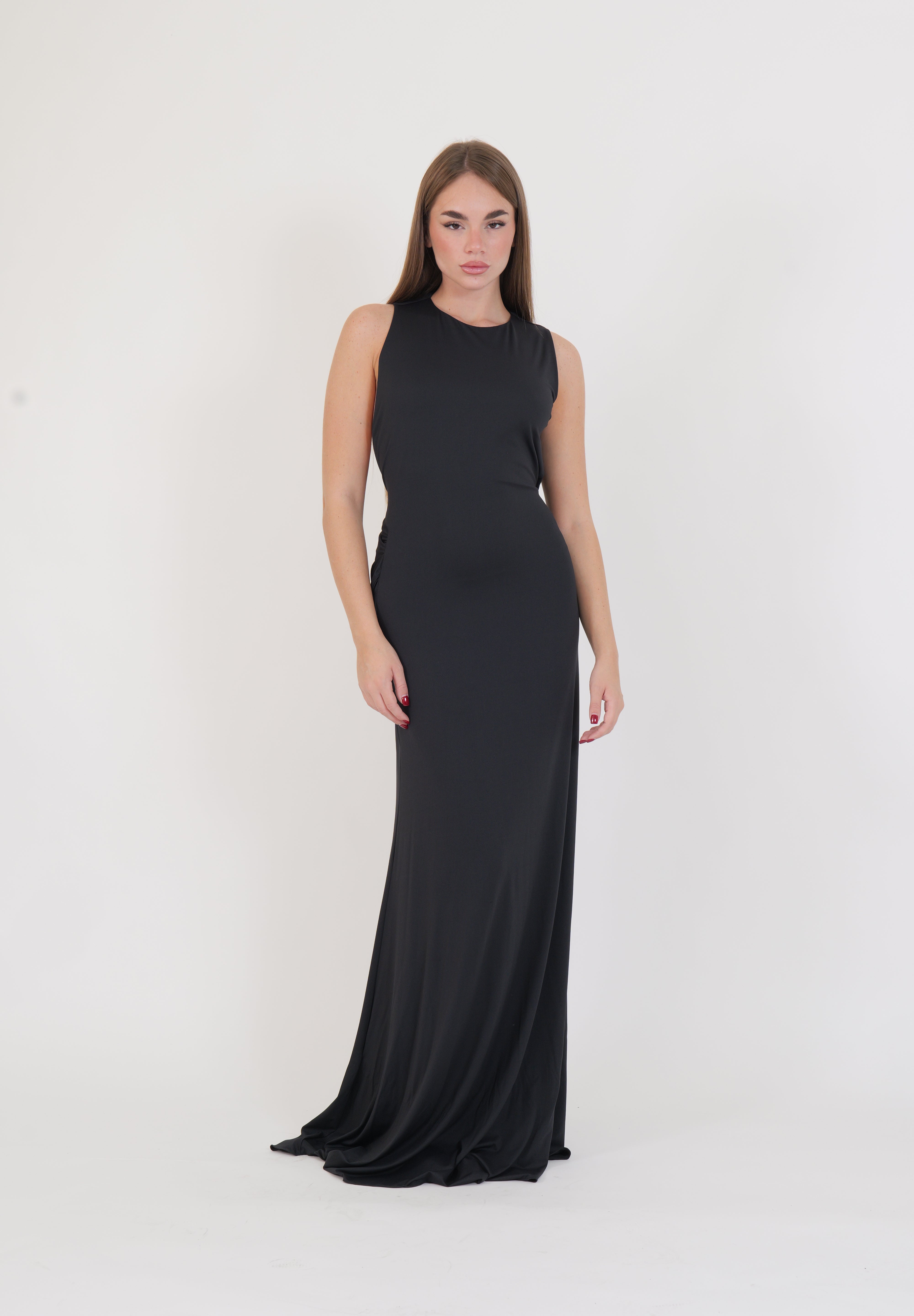 LONG DRESS SOLEN BLACK