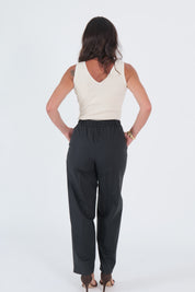 PANTALONI COTTON NERO