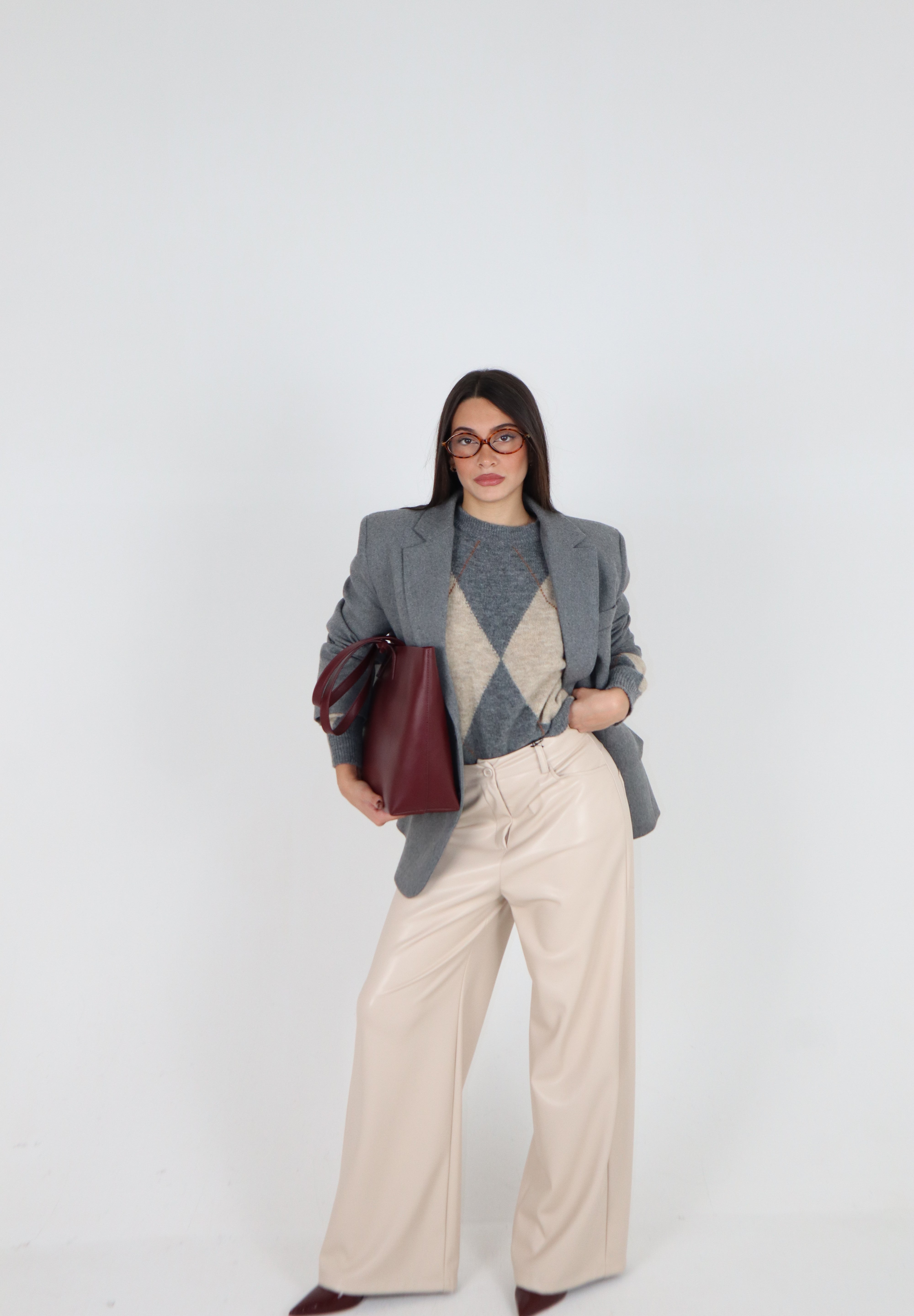 PANTALONE LEATHER BUTTER