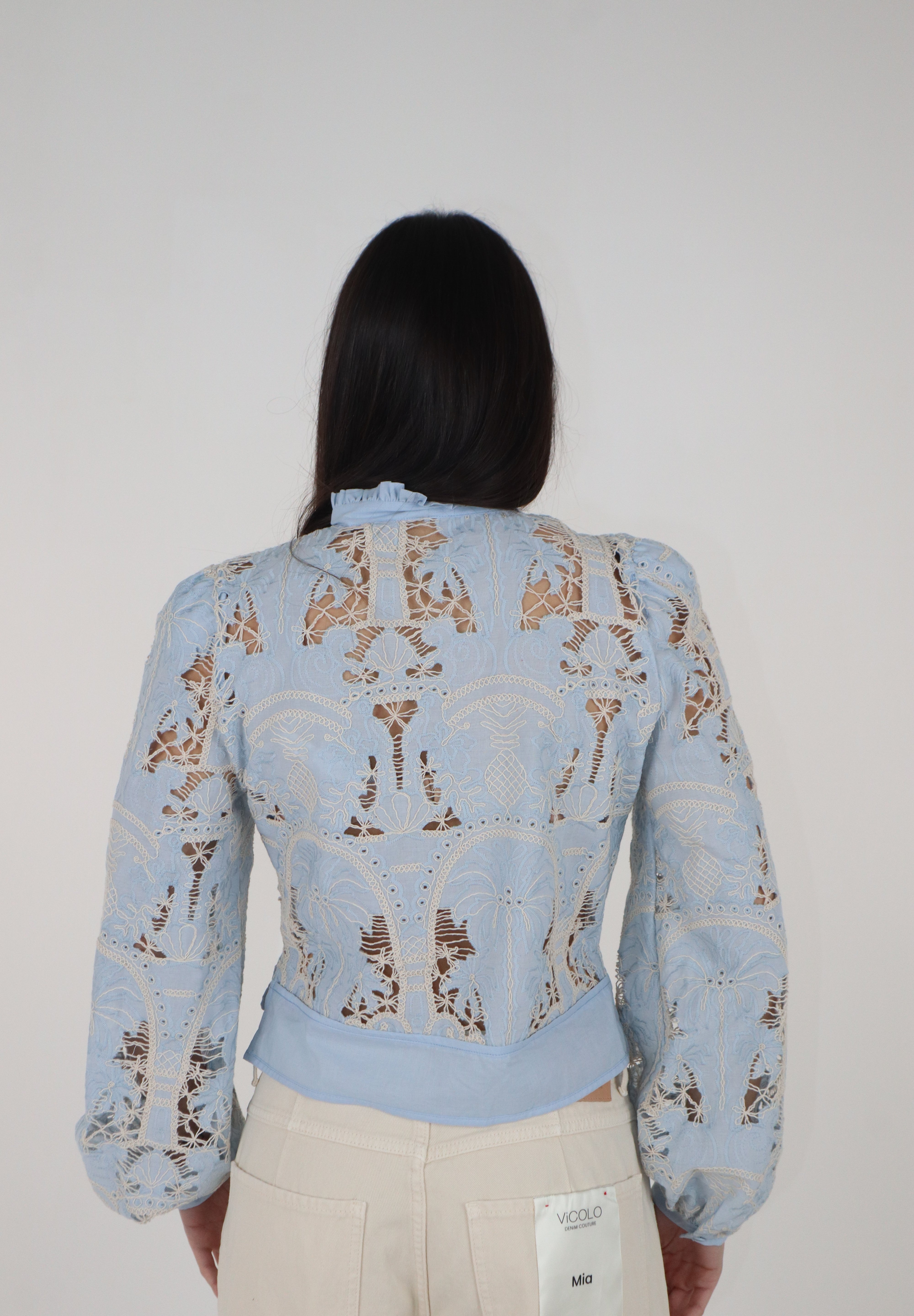 CAMICIA OLIVIA CELESTE