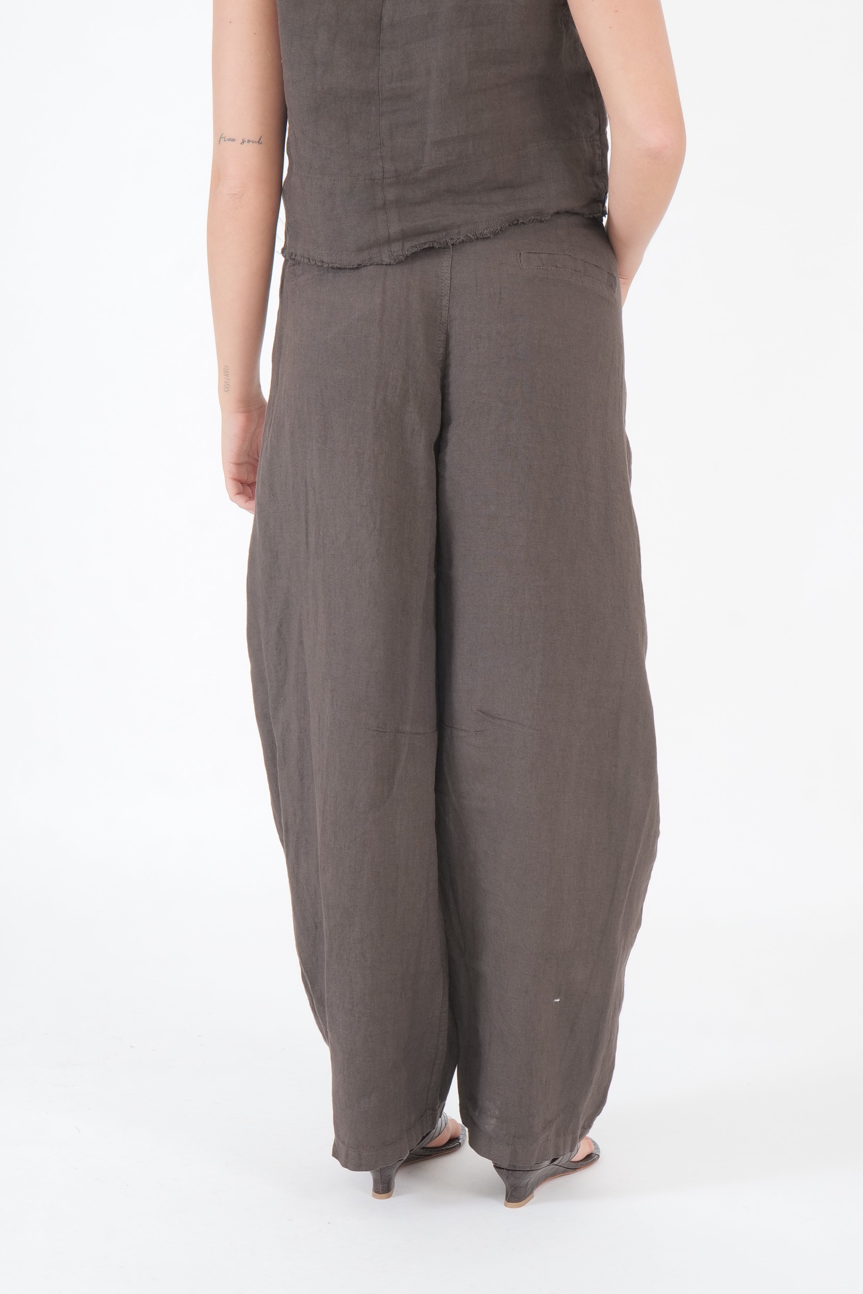 PANTALONE LINO MORO