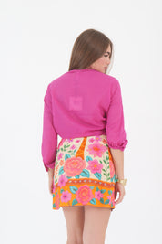 CAMICIA MAGENTA NODO