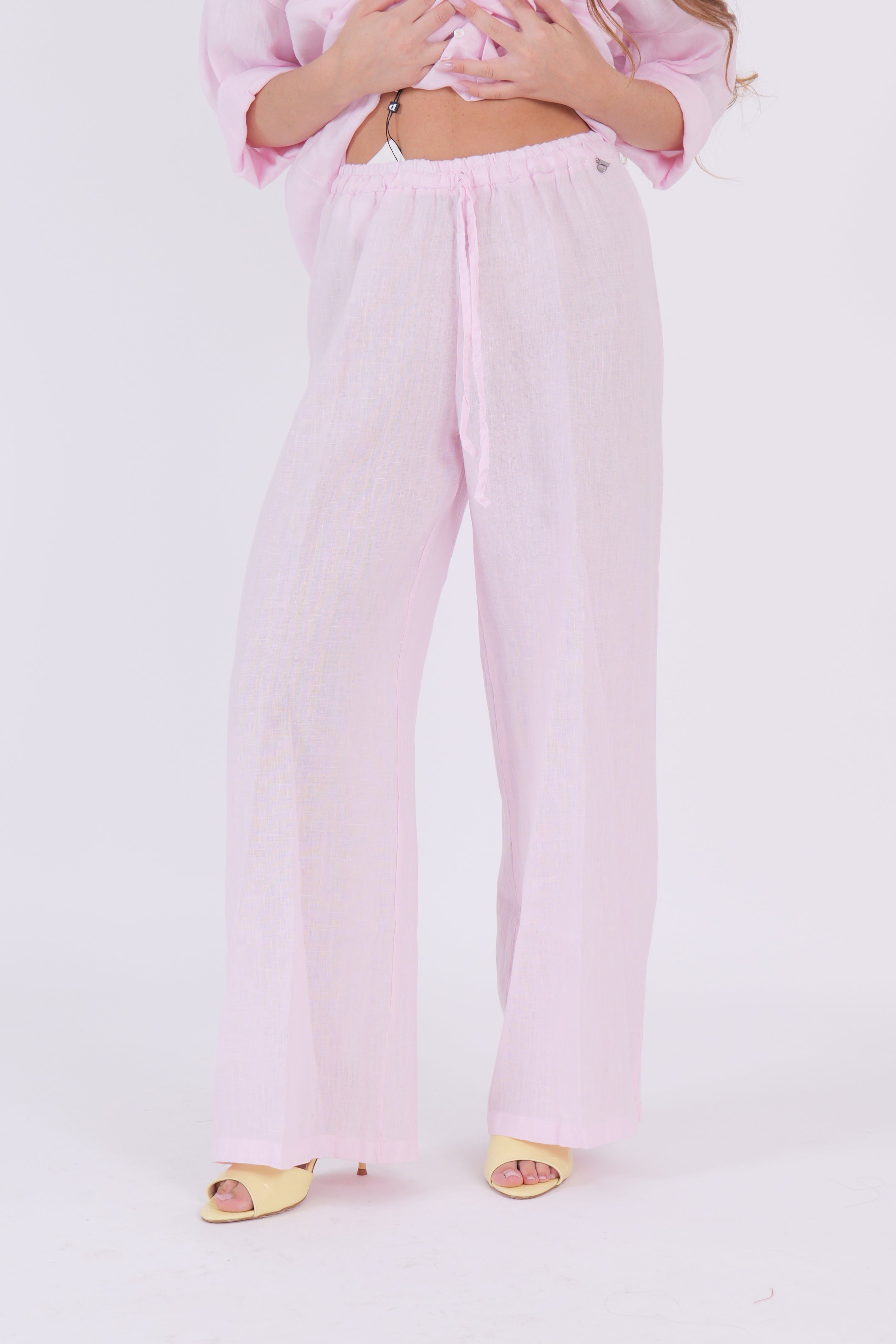 PANTALONE LINO ROSA DIXIE