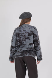 PULLOVER GIROCOLLO NERO/GRIGIO