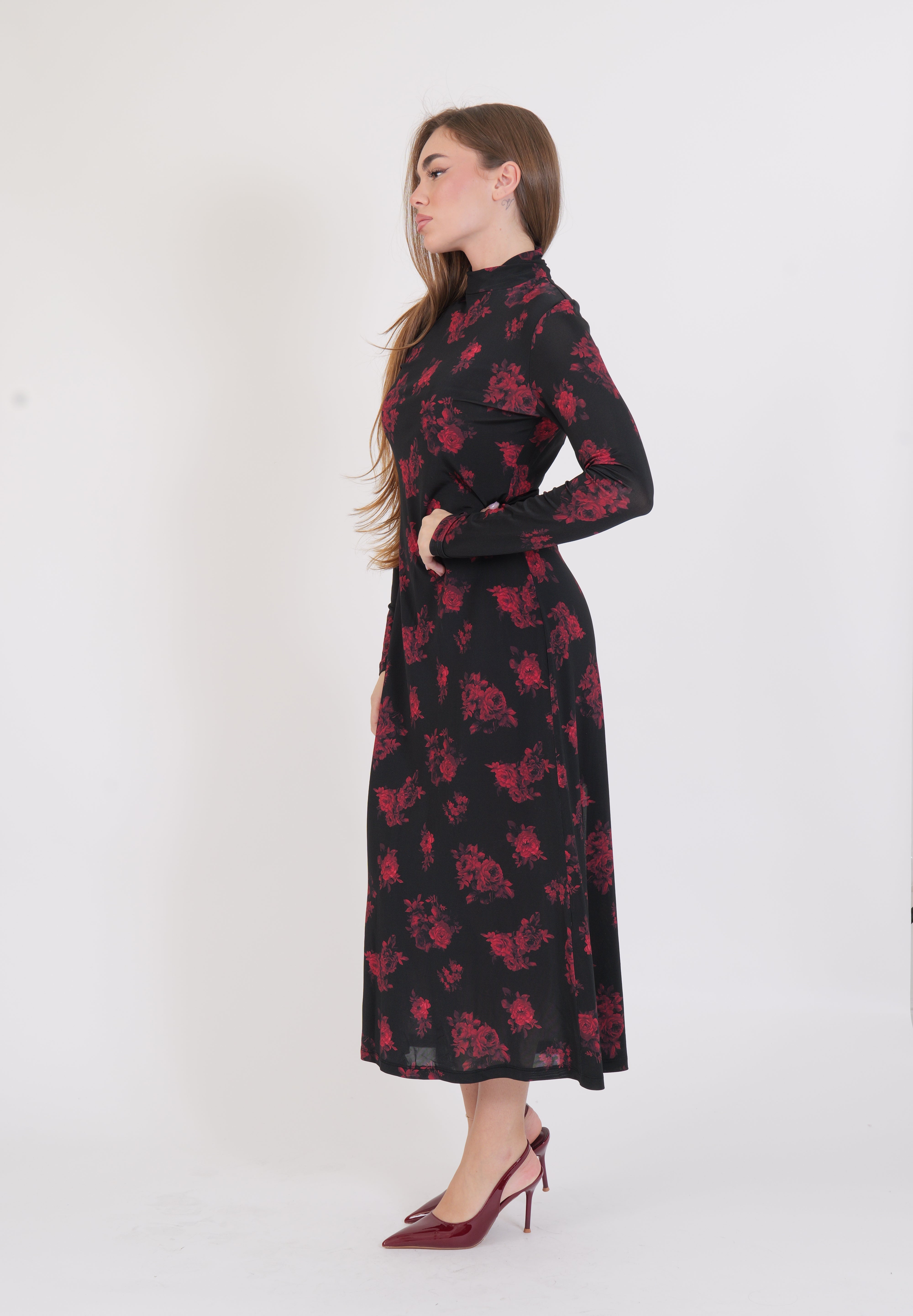 ABITO FIORI BLACK