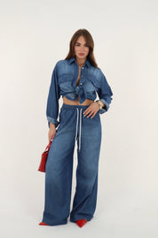 PANTALONE DENIM COULISSE