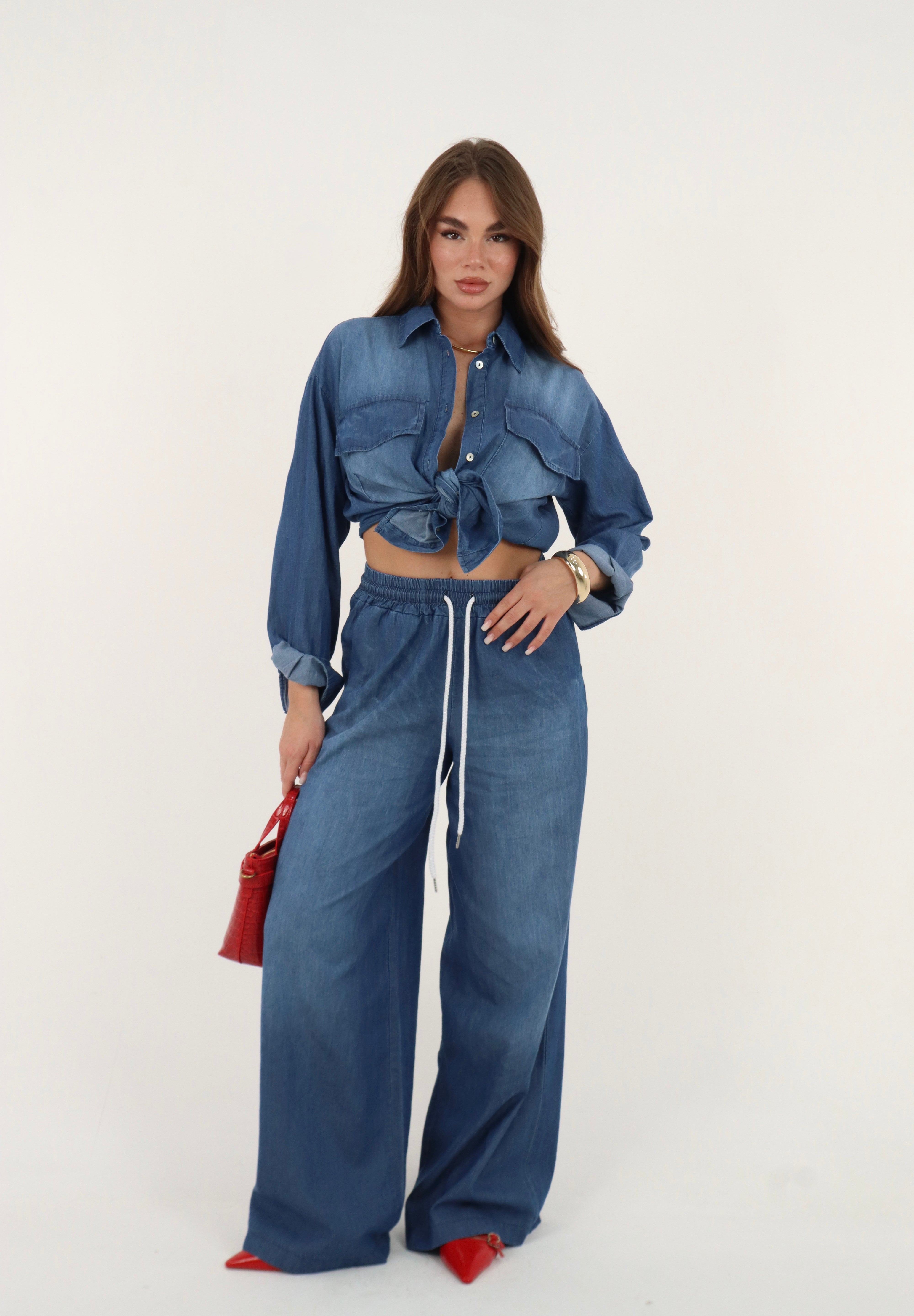 PANTALONE DENIM COULISSE