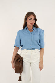 CAMICIA DENIM TENCEL