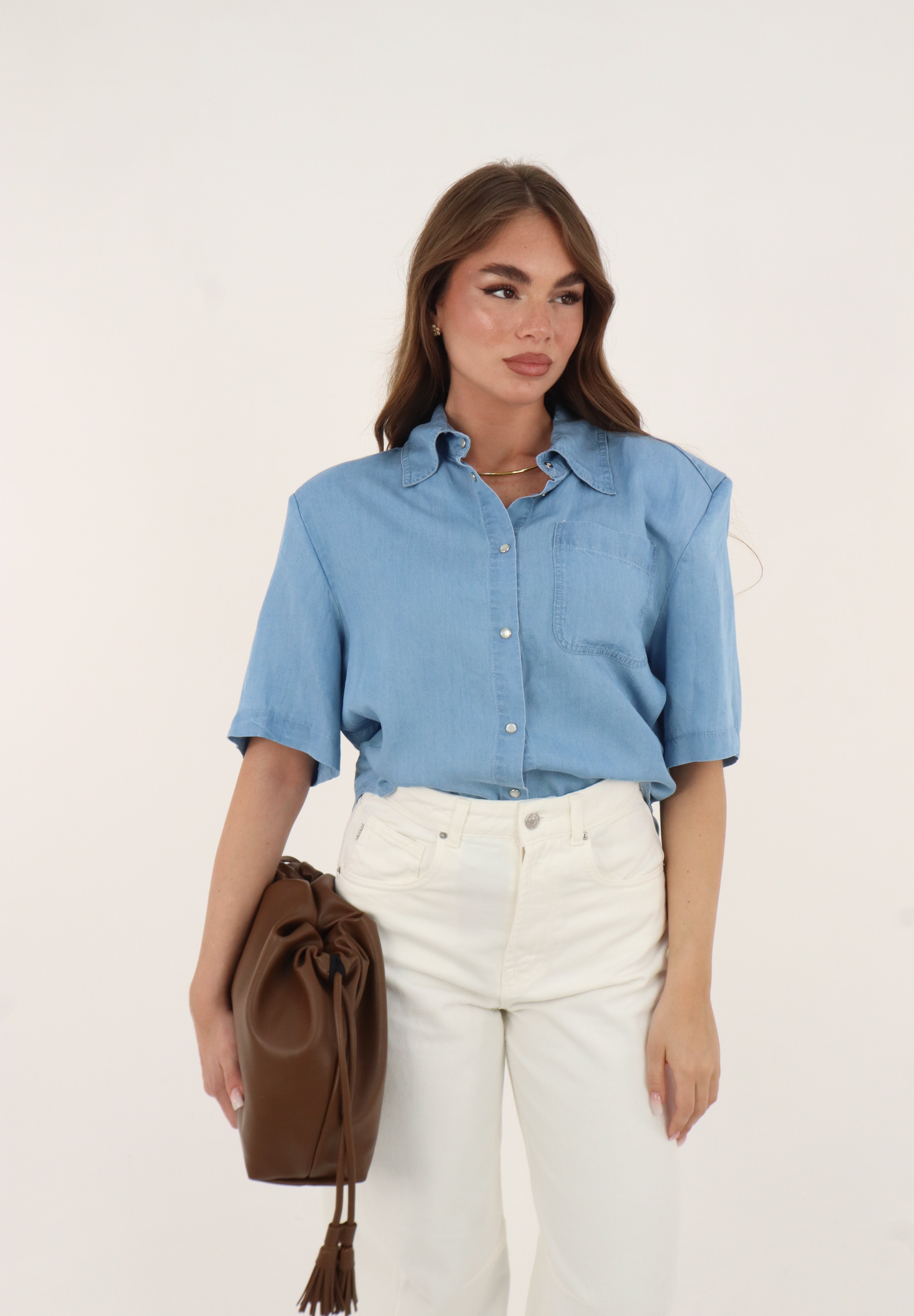 CAMICIA DENIM TENCEL