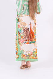GONNA PAREO FOULARD VERDE
