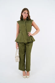 PANTALONE RAYA MILITARE
