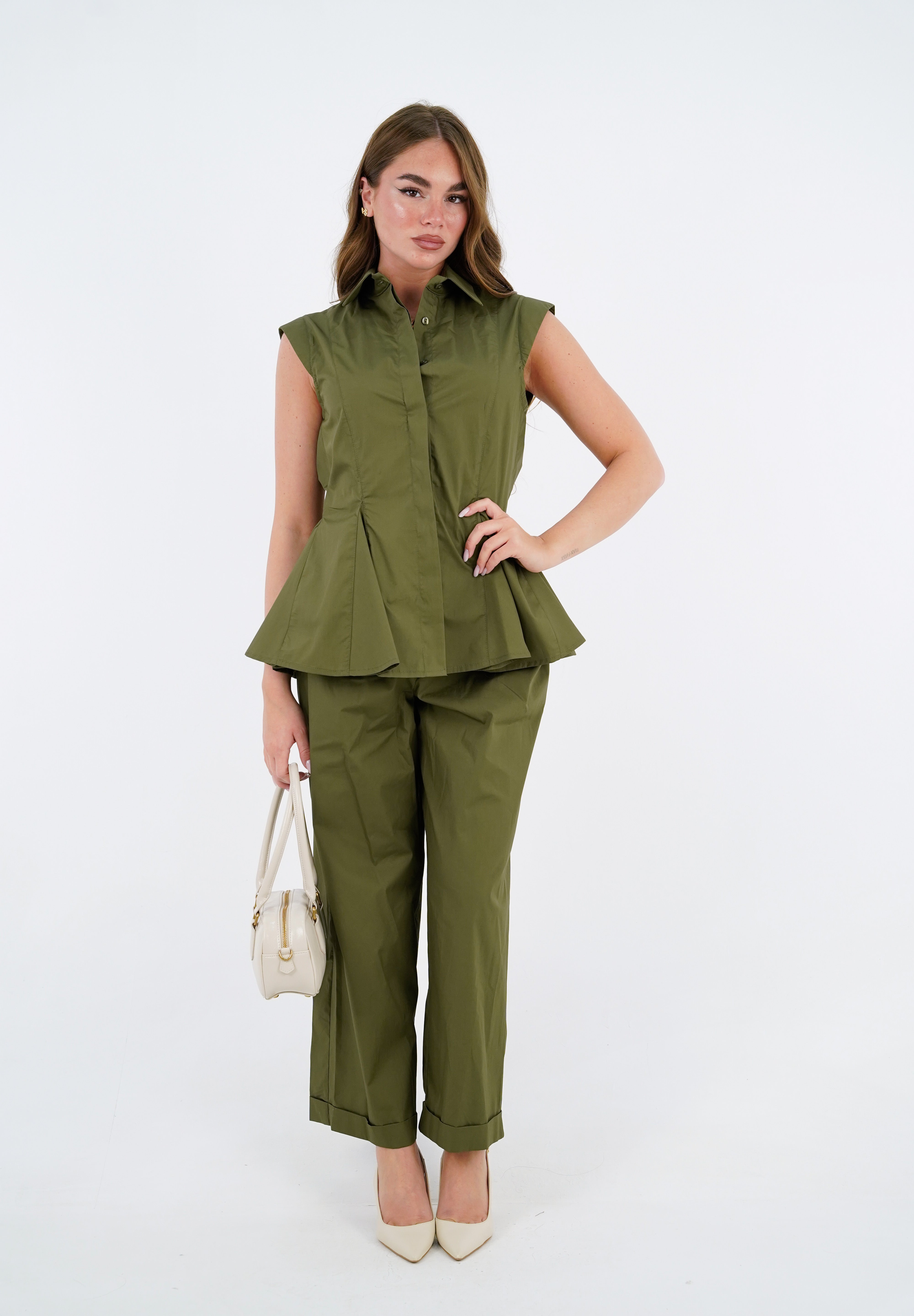 PANTALONE RAYA MILITARE