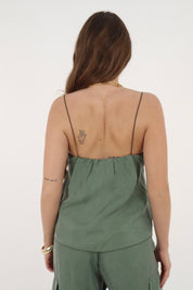 TOP CUPRO MILITARE